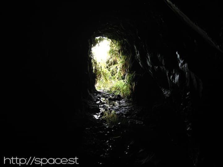 Inside the Sasamekura abandoned gold mine, Nikko Japan