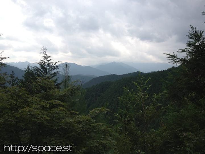 View of surrounding Nikko southern mountains from Sasamekura Mountain trail