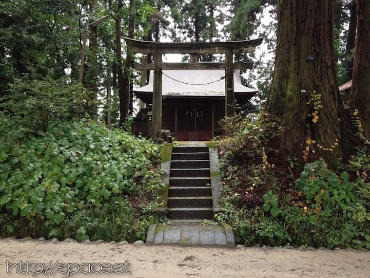 a shrine in the park