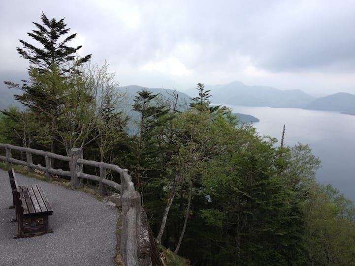 If you enjoyed the plateaux, you won’t really need to break here, view of Chuzenji Lake and Nantai Mountain (out of frame)