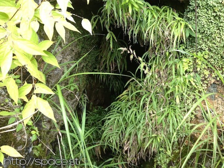 Entrance to the Sasamekura gold mine cave, Nikko southern mountains