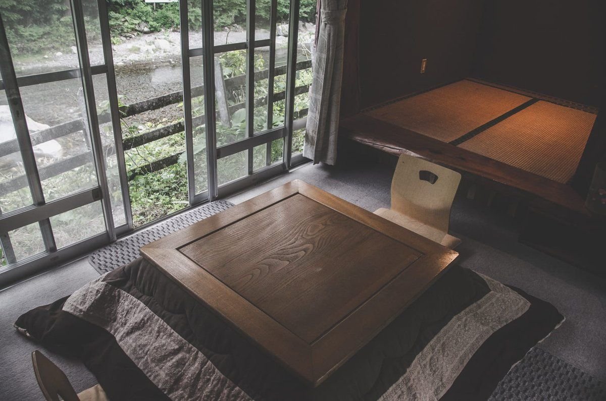 Private room in the Earth Hostel annex building, Nikko Japan