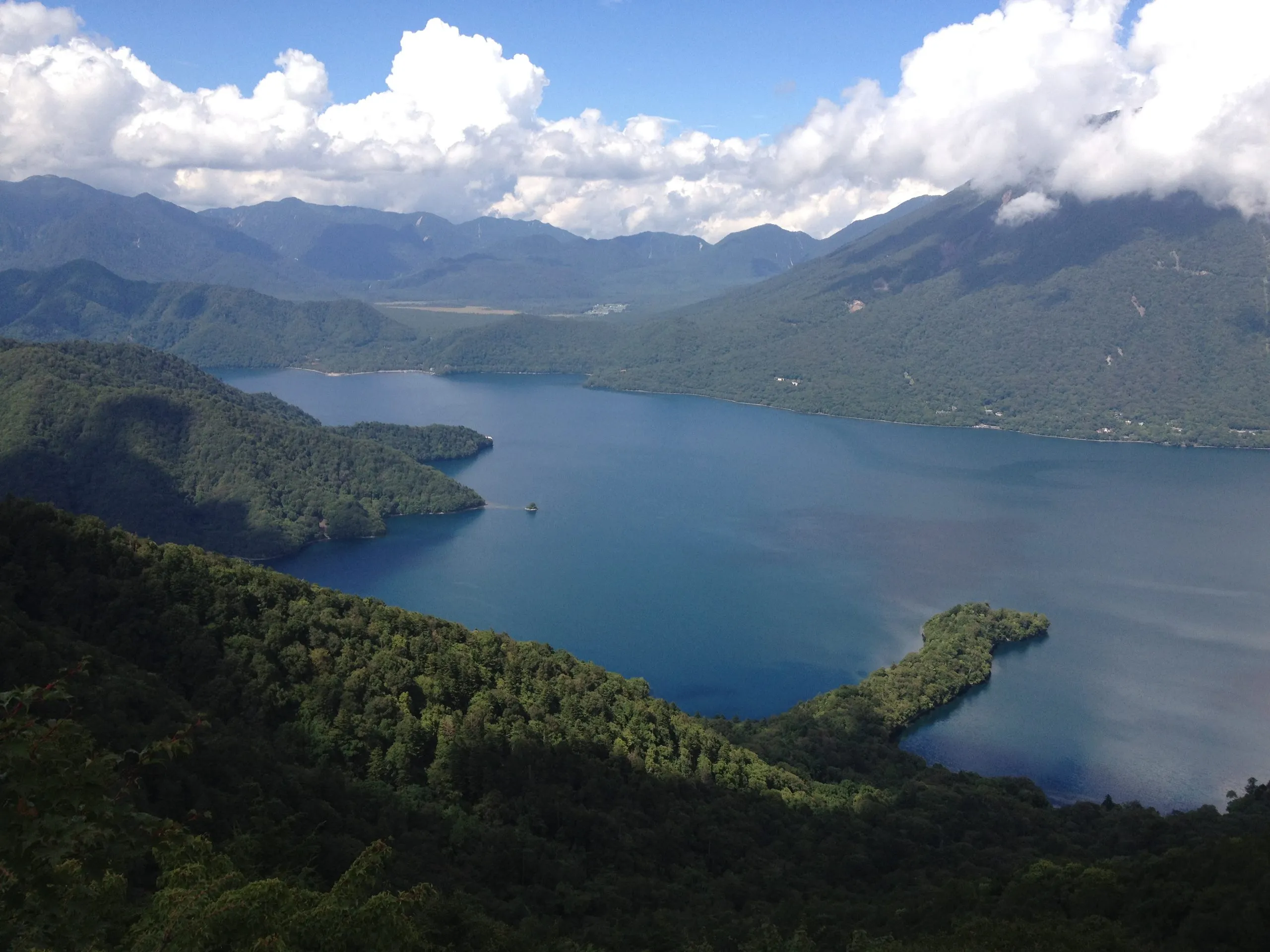 from the lookout, Nantai Mountain and Senjogahara in the distance