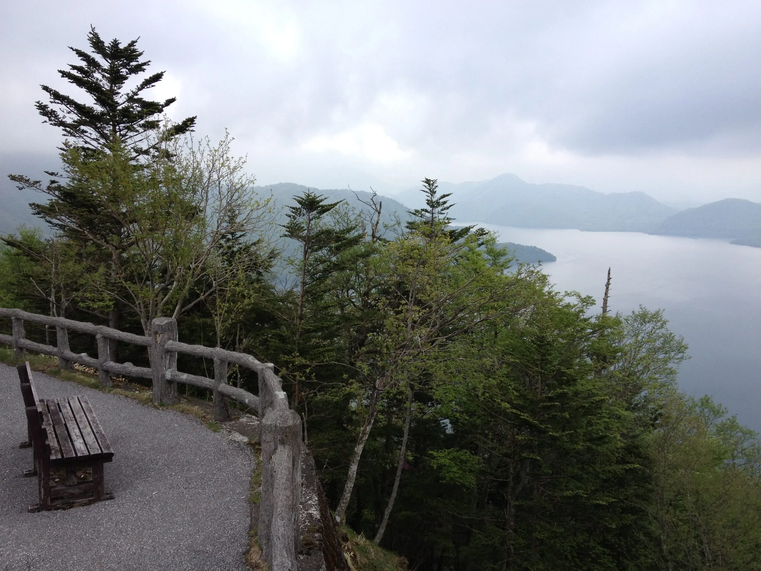 If you enjoyed the plateaux, you won't really need to break here, view of Chuzenji Lake and Nantai Mountain (out of frame)