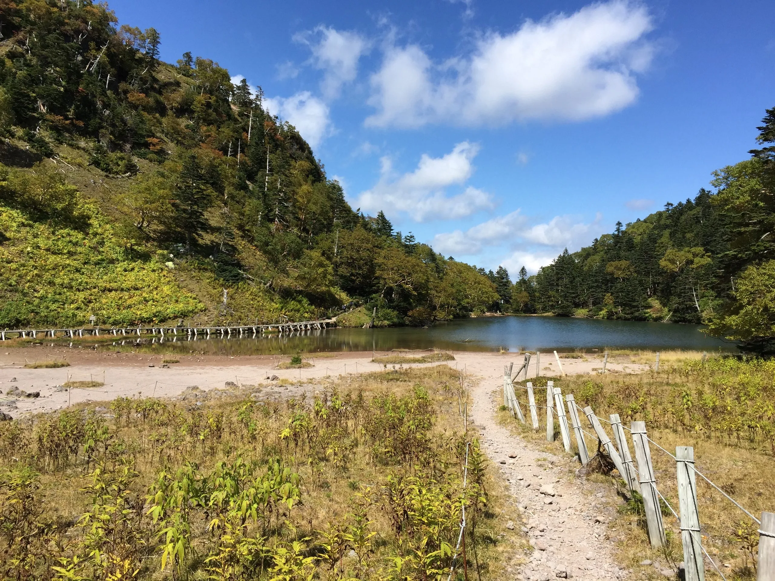 Midagaike pond at the foot of Zazen Mountain near Mount Shirane, Nikko Japan