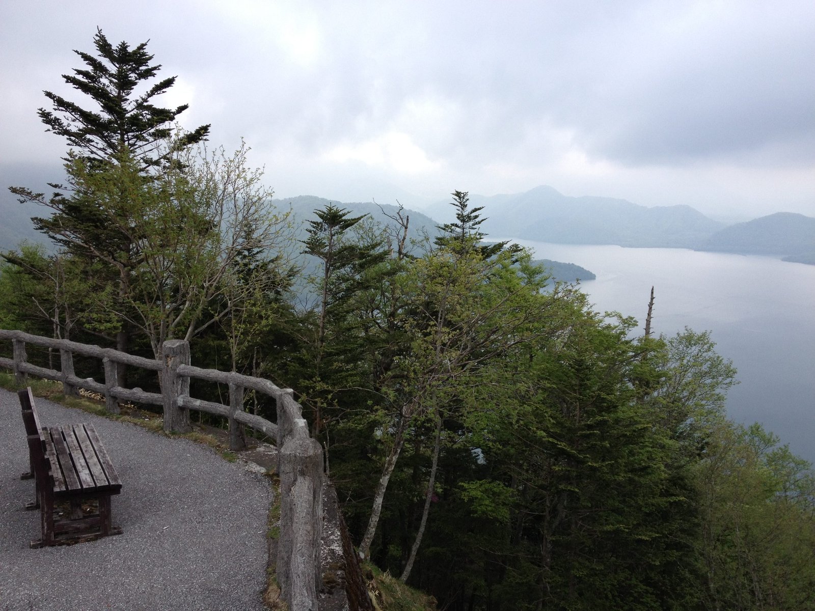 If you enjoyed the plateaux, you won't really need to break here, view of Chuzenji Lake and Nantai Mountain (out of frame)